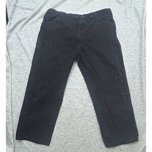 Rustler Pants Men's Size 42 X 30 Straight Leg High Rise Outdoor Denim Black